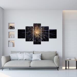 Obraz fajerwerków (125x70 cm)