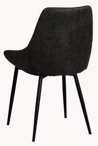 Krzesło tapicerowane ze sztucznej skóry Sierra, 2 szt