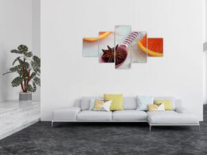 Obraz cynamonu na łyżce (125x70 cm)