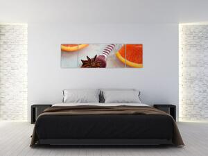Obraz cynamonu na łyżce (170x50 cm)