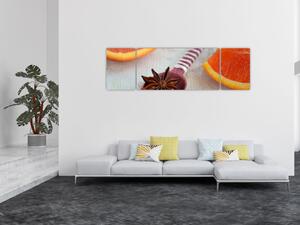 Obraz cynamonu na łyżce (170x50 cm)