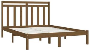 Sosnowe łóżko miodowy brąz 120x200 - Selmo 4X