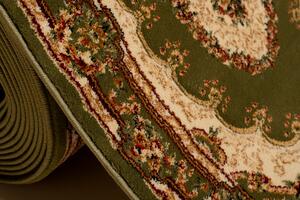 Zielony elegancki chodnik dywanowy vintage - Vosato 4X