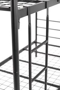 MebleMWM Łóżko piętrowe HADSON metalowe, rozkładane na 2 pojedyncze, materace sprężynowe | 90x200