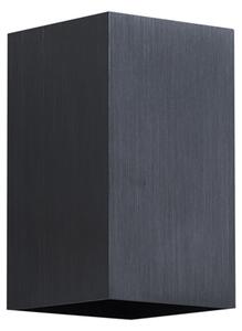 Nowoczesny kinkiet w kolorze metalu pistoletowego, kwadratowy, 2-punktowy GU10 50mm - Sandy