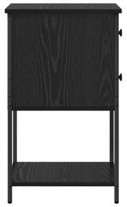 Szafka nocna czarny dÄ b 32 x 42 x 70 cm materiaÅ drewnopochodny