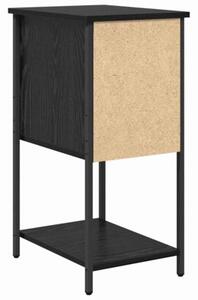 Szafka nocna czarny dÄ b 32 x 42 x 70 cm materiaÅ drewnopochodny