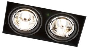 Inteligentny reflektor wpuszczany czarny bezramkowy 2-punktowy z 2 Wifi GU10 70mm - Oneon