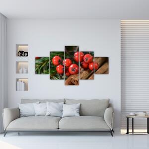 Obraz jagód i cynamonu (125x70 cm)