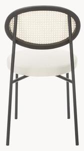 Krzesło tapicerowane z plecionką wiedeńską Remy, 2 szt
