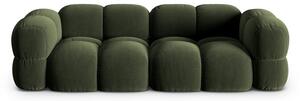 Zielona aksamitna sofa 250 cm Loretto – Cosmopolitan Design