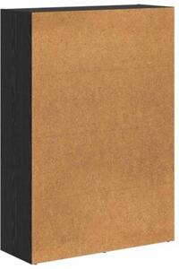 Półka na książki czarny dąb 80 x 30 x 114 cm