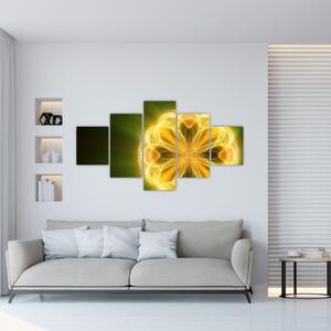 Obraz żółtego kwiatu (125x70 cm)