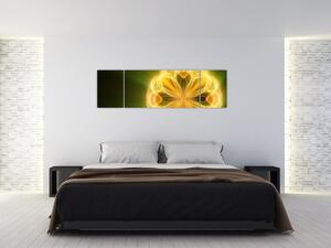 Obraz żółtego kwiatu (170x50 cm)