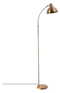 Lampa stojąca w kolorze mosiądzu z metalowym kloszem (wysokość 162 cm) Marzeo – Opviq lights