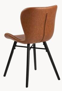 Krzesło tapicerowane ze sztucznej skóry Batilda, 2 szt