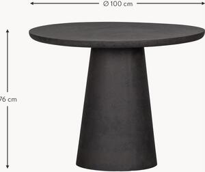 Okrągły stół ogrodowy z betonu Damon, Ø 100 cm