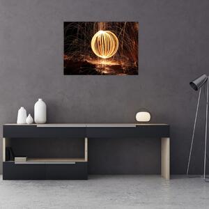 Obraz świecących kul (70x50 cm)