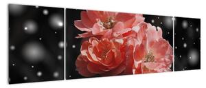 Obraz różowego kwiatu (170x50 cm)