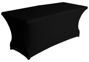 Perel Pokrowiec cateringowy na stół prostokątny, elastyczny, czarny