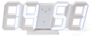 Perel Zegar LED 3D, biały