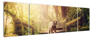 Obraz tygrysa w dżungli (170x50 cm)