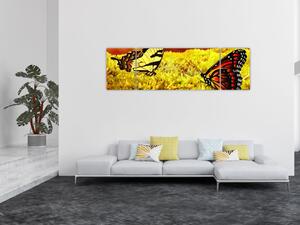 Obraz motyli (170x50 cm)