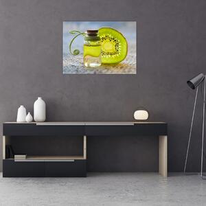 Obraz - szczegół pokrojonego kiwi (70x50 cm)