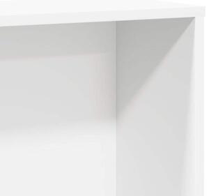 Regał na książki, biała, 60x24x120 cm