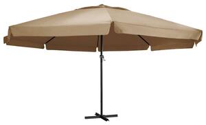 Parasol ogrodowy na aluminiowym słupku, 600 cm, taupe