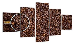 Obraz - ziarna kawy (125x70 cm)
