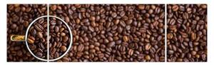 Obraz - ziarna kawy (170x50 cm)