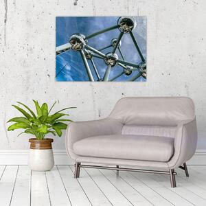 Obraz - Atomium w Brukseli (70x50 cm)