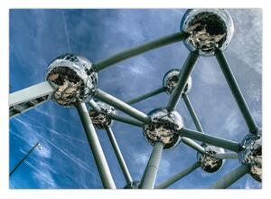 Obraz - Atomium w Brukseli (70x50 cm)