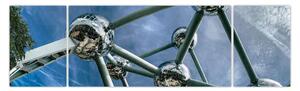Obraz - Atomium w Brukseli (170x50 cm)