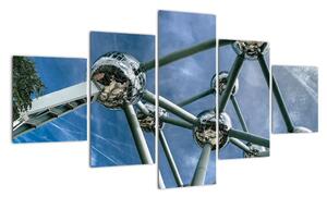 Obraz - Atomium w Brukseli (125x70 cm)