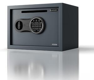 Mały sejf wrzutowy na kod, elektroniczny, na utarg i koperty, 350x250x250 mm: PIERCE