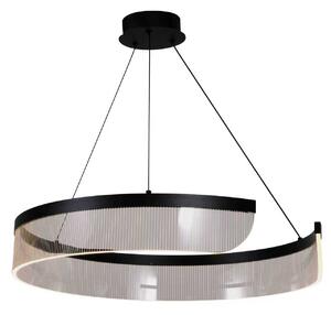 Stalacti – lampa wisząca 60 cm okrągła LED nowoczesna dekoracyjna czarny