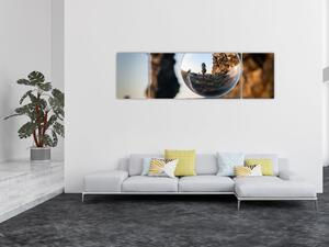 Obraz lupy i krajobrazu (170x50 cm)
