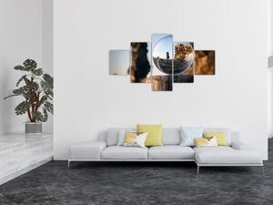 Obraz lupy i krajobrazu (125x70 cm)