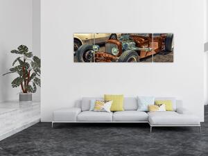 Obraz brązowego samochodu (170x50 cm)
