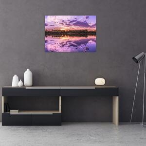Obraz fioletowego nieba (70x50 cm)