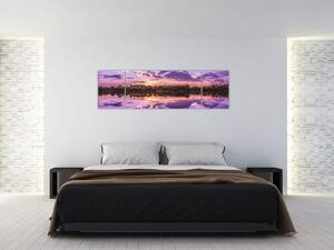 Obraz fioletowego nieba (170x50 cm)