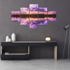 Obraz fioletowego nieba (125x70 cm)