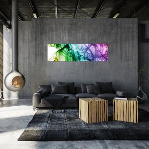 Obraz - kolorowy dym (170x50 cm)