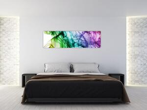 Obraz - kolorowy dym (170x50 cm)
