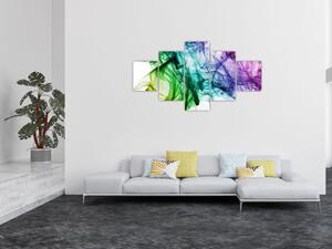 Obraz - kolorowy dym (125x70 cm)