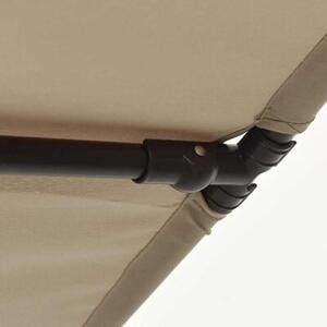 Parasol ogrodowy na aluminiowym słupku, 2x1,5 m, taupe