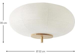 Lampa sufitowa z papieru ryżowego Misaki