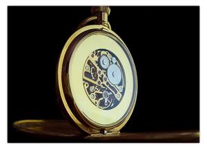 Obraz złotego zegarka kieszonkowego (70x50 cm)